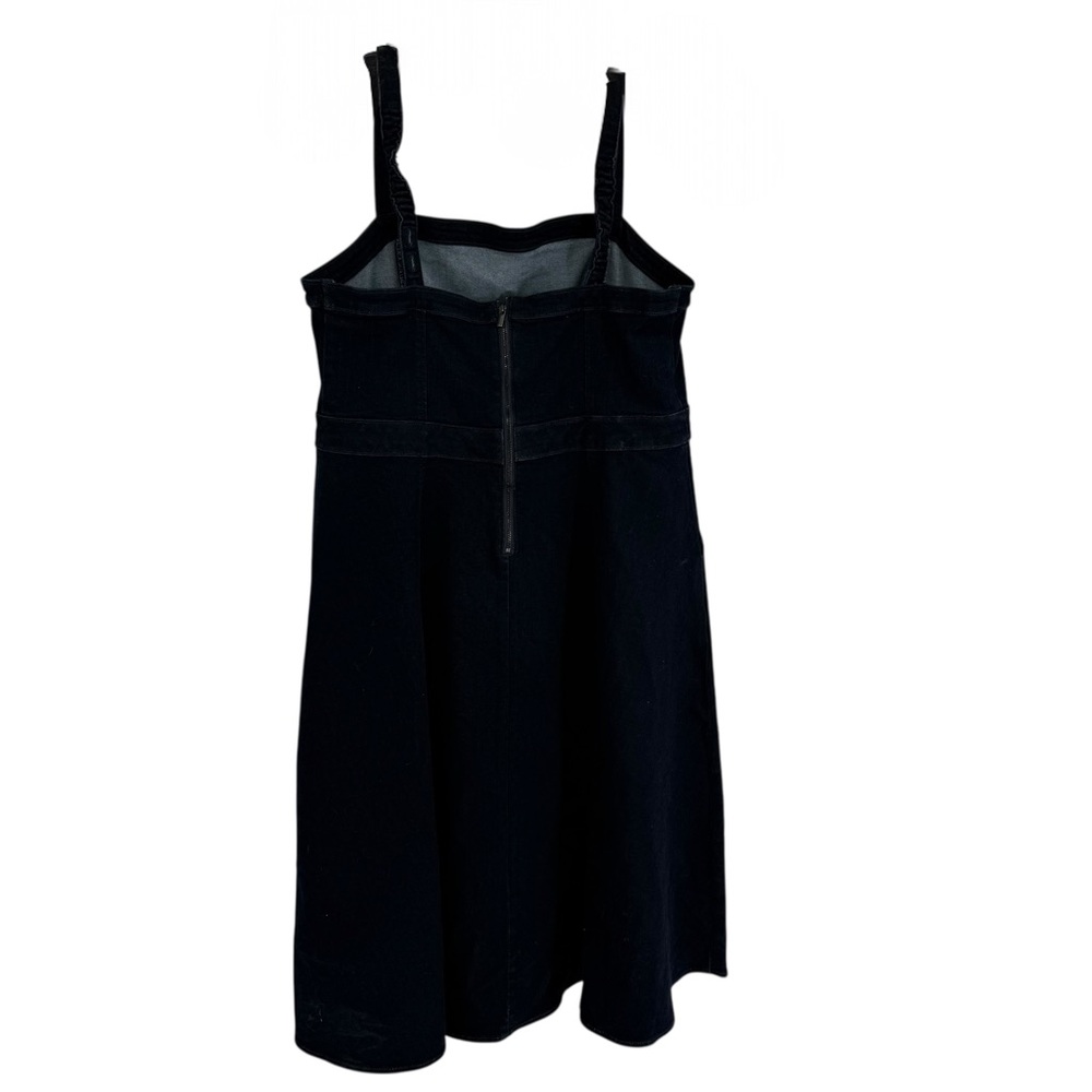 Torrid NWT Midi Denim Sleeveless Jumper Dress Dark Blue Size 14 Pockets - Picture 6 of 13